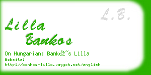 lilla bankos business card